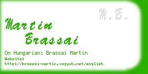 martin brassai business card